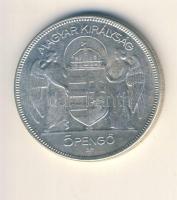 1930. 5P Ag "Horthy-jobbra" T:3