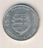 1947. 5Ft Ag "Kossuth" T:2 ph
