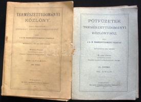 1900 Természettudományi közlöny. Komplett éves kiadás pótfüzetekkel. Rengeteg rajzzal Egy fedlap hiányzik, egyébként jó állapotban