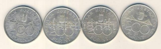 1994. 200Ft Ag "Deák" (4x) T:2,2-