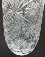 Nagyméretű kristályváza 24cm magas