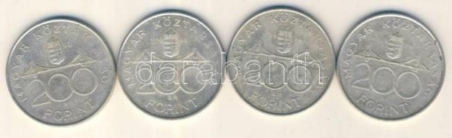 1994. 200Ft Ag (4x) "Deák" T:2-