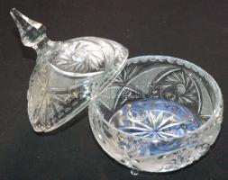 Dekoratív kristály bonbonier 18x13cm