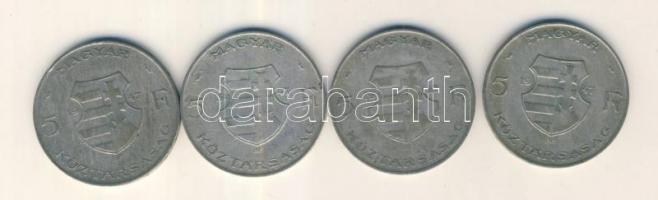 1947. 5Ft Ag "Kossuth" (4x) T:3