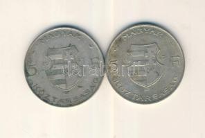 1947. 5Ft Ag "Kossuth" (2x) T:3