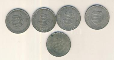 1947. 5Ft Ag "Kossuth" (5x) T:3