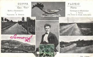 Brescia-Castenedolo-Montechiari-Strada della Fame line, Coppa Florio, Italian car race (EK)