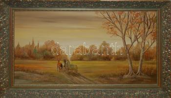 Rónai Antal: Tisztás, olaj-farost, jelzett, keretben 50x80cm