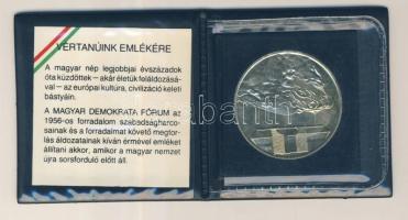 Csikszentmihályi Róbert: 1989. "1956-1989 Vértanúink emlékére" MDF alpakka emlékérem T:BU ...