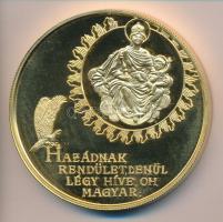 Bognár György (1944-) 1989. "1956-1989 Magyar Köztársaság Emlékérem" aranyozott nagyméretű...