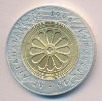 1999. 3000Ft Ag "Államalapítás 1000. évfordulója" dísztokban,tanúsítvánnyal T:BU Csak 5000...