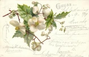 1899 Flowers, litho