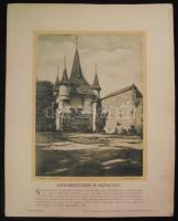 3db erdélyi várakról készült nyomat a nagyszebeni  Drotleff nyomdából 25x33cm