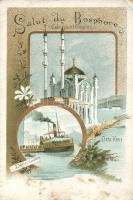 Constantinople, Bosphorus litho (EK)