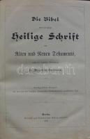 1905 Német családi Biblia Luther fordítása után. Dombornyomott egészvászon kötésben. / 
1905 German ...