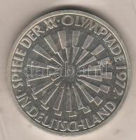 NSZK 1972F "Olimpia-Spiral" 10DM ezüst T:PP eredeti vákumcsomagolásban!