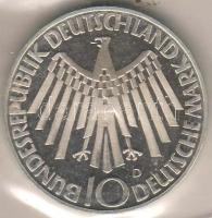 NSZK 1972D "Olimpia-Spiral" 10DM ezüst T:PP eredeti vákumcsomagolásban!