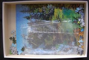 2db 1000 darabos és 1db 500 darabos hegyvidéki tájakat és Prága látképét ábrázoló puzzle