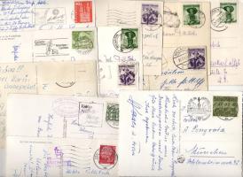 12db futott képeslap az 1950-60-as évekből  (2db Svájc, 4 db NSZK, 6sb osztrák)