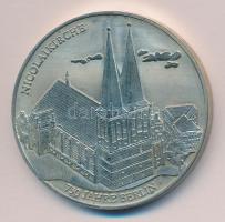 NDK 1987. "Berlin legrégebbi pecsétje/Berlin 750 éves-Nicolai-templom" ffém emlékérem (40m...