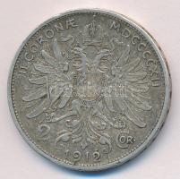 Ausztria 1912. 2K Ag T:2- Austria 1912. 2 Corona Ag C:VF