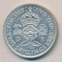 Nagy Britannia 1939. 1Fl Ag "VI.György" T:2 Great Britain 1939. 1 Florin Ag "George VI" C:XF