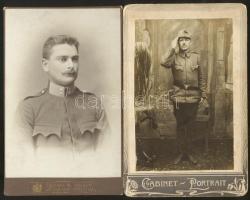 cca 1180  6db katonákat ábrázoló klf keményhátú fotó / Vintage photos about soldiers 7x9cm, 10x17cm