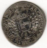 Ausztria 1670. 3Kr ezüst T:3/4