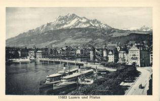 Luzern Pilatus mountain, steamship