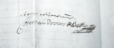 1759 Batthyány Lajos gróf saját kézzel aláírt, magyar nyelvű levele Padányi Bíró Márton veszprémi pü...