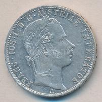 Ausztria 1861A. 1Fl Ag T:2
Austria 1861A 1 Florin Ag C:XF