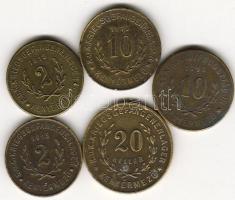 Kenyérmező/ hadifogolytábor 1915. 2H (2x), 10H (2x), 20H (ph) T:2