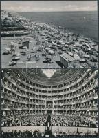 kb 250 db modern, fekete-fehér városképes lap, európai városokról