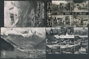 kb 250 db modern, fekete-fehér városképes lap, európai városokról