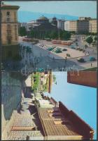 kb 300 db modern, színes városképes lap