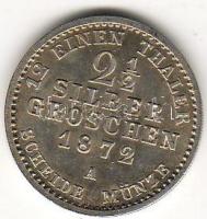 Német államok/ Preussen 1872A 2 1/2Slgr ezüst T:1