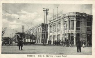 Messina Grand Hotel, St. Martin avenue, tram (cut)