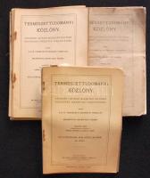 1911 Természettudományi közlöny. Komplett éves kiadások pótfüzetekkel. Rengeteg rajzzal. Általában jó állapotban