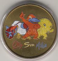 Ausztrália 2000. "Sidney-Olimpia" színes fém plakett T:1