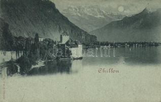 Veytaux, Lake Geneva, Chillon Castle (small tear)