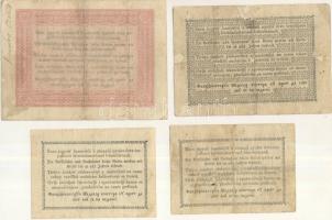 1848-49. 15Kr-tól 100Ft-ig teljes "Kossuth-bankó" sorozat, benne 5Ft kétféle színváltozata...