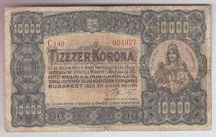 1923. 10.000K "Magyar Pénzjegynyomda Rt. Budapest" T:III