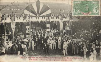 Dakar, Colonial minister at the coast of Africa (EB)