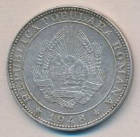 Románia 1948. "Nicolae Balcescu" Ag emlékérem 24,75g T:2/2-
Romania 1948. "Nicolai Ba...