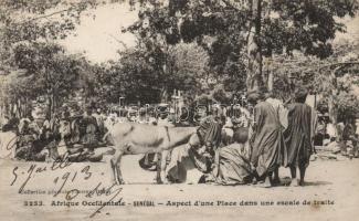 African folklore, Senegal, market (b)