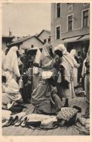 Bosnian folklore, Sarajevo, muslim women, market (b)