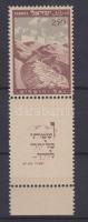 Alkotmányozó nemzetgyűlés tabos bélyeg, Constituent assembly stamp with tab, Konstituierende Versammlung Marke mit Tab
