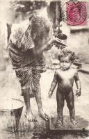 Indian folklore, morning tube, Raphael Tuck Oilette (EM)