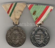 1918. "Pro Deo et Patria" (2x) katonai kitüntetés T:2,3