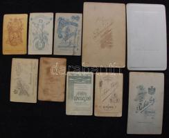 cca 1860-1900 20 db keményhátú fotó különböző híres és ritka magyar fotósok műtermeiből / Vintage ph...